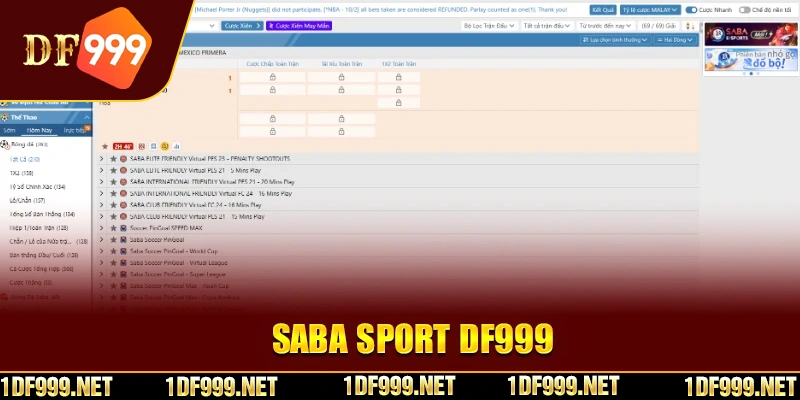 Khái quát về sảnh Saba Sport DF999