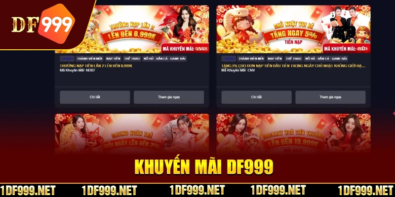 Khuyến mãi DF999 tại sảnh casino live